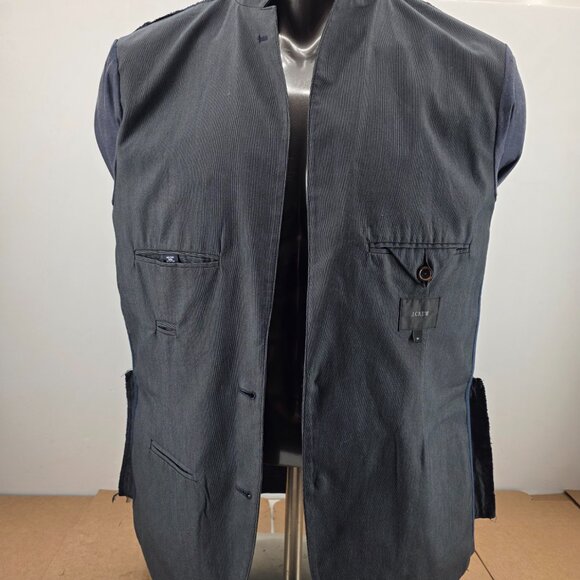 J Crew Blazer Mens  Gray Unstructured Twin Vented 2 Button Sportcoat Jacket Sz M - Picture 9 of 14